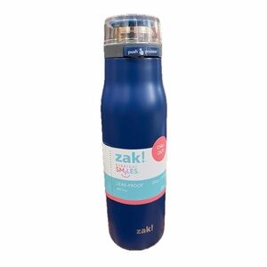NWT Zak! Blue Leak-Proof Water Bottle